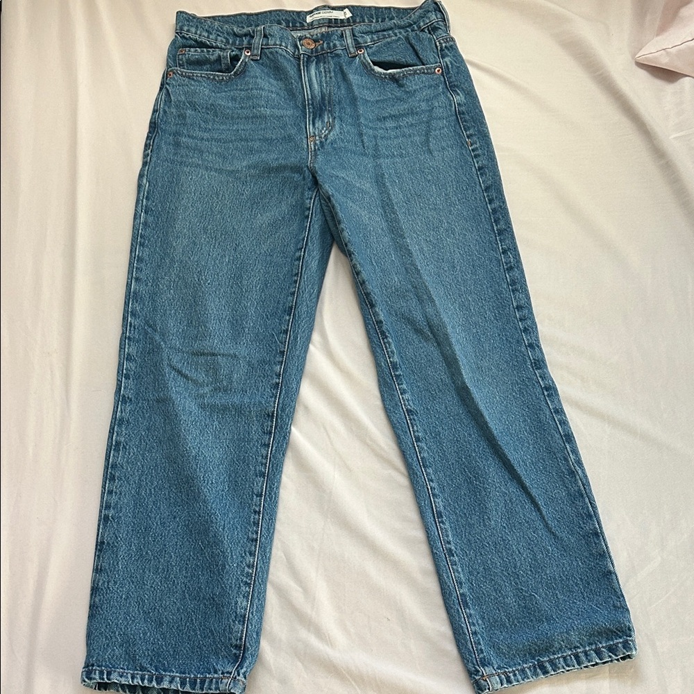 Garage Straight Blue Jeans